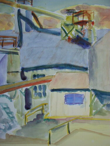 Painting-Cal Poly Feed Building
