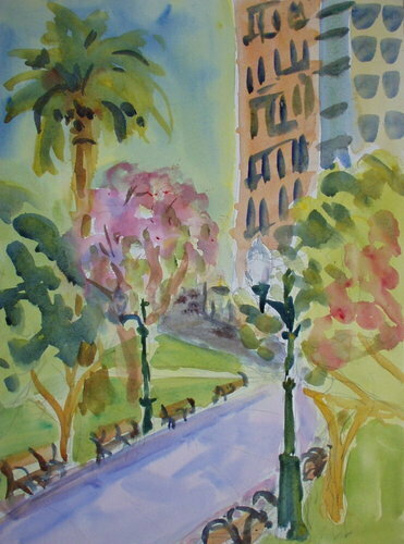 Painting-Landscape-San Jose Park View