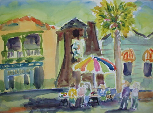 Painting-Cityscape-Avila Beach Art Walk