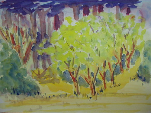 Painting-Landscape-AG Vacant Lot