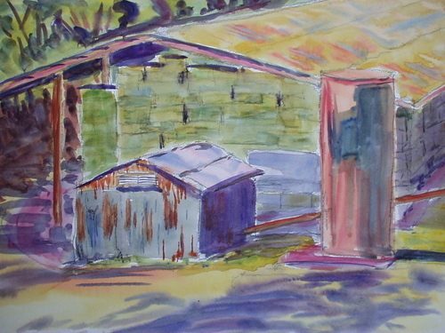 Painting-Landscape-Cal Poly Barn