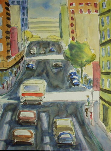 Painting-Cityscape-SF Side Light #2