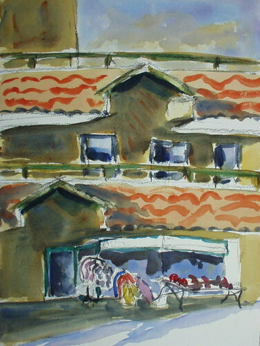 Painting-Cityscape-Pismo Storefront