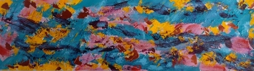 Painting-Acrylic-Chasing Gold Fish