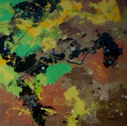 Painting-Acrylic-Something Is Out There