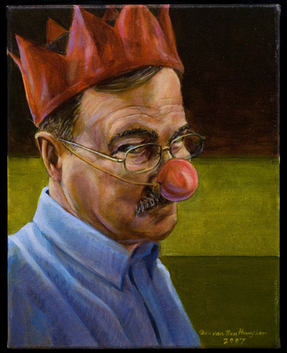 Self-Portrait%2C%20Paper%20Crown%20%26%20Rubber%20Nose (large view)