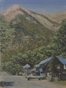 Painting--Oil-LandscapeA Mountain's Little Town