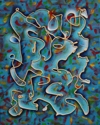 Painting--Oil-AbstractCurvilinear 4