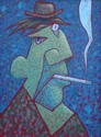 Painting--Oil-GenreSmoker 3
