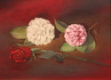 Painting--Oil-Still LifeWhite and Pink