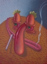Painting--Oil-GenreSmoker 34