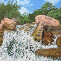 Painting--Acrylic-LandscapeDancing Falls