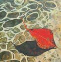 Painting--Acrylic-SeascapeLeaf Floating I