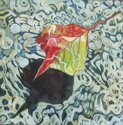 Painting--AcrylicLeaf Floating IV