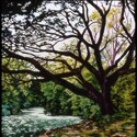 Painting--Oil-LandscapeOak at River's Edge