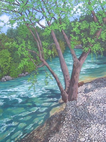 Painting-Landscape-Turquoise River
