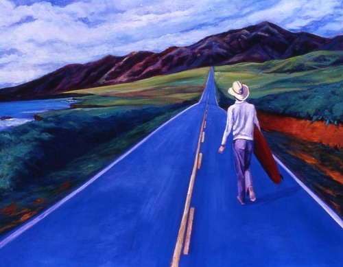 Painting-Landscape-Surf the Blue Highway