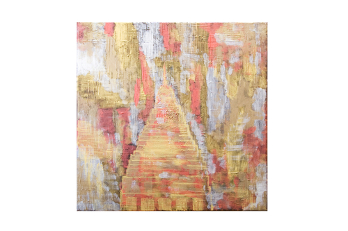 Painting-Impressionism-Golden ruins