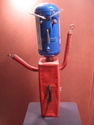 blue and red man