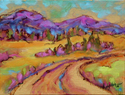 Painting--Oil-Landscape�Highland Fields�             