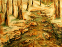 Painting--Oil-Landscape�Brookside #4�                 