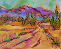 Painting--Oil-Landscape�The Cedars�                   