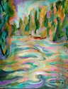 Painting--Oil-Landscape�Spring Thaw�                 