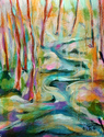 Painting--Oil-Landscape�Brook #2�                       
