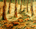 Painting--Oil-Landscape�Brookside #2�                
