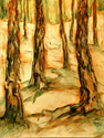 Painting--Oil-Landscape�Woodland #3�                