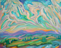 Painting--Oil-Landscape�Wind Clouds�                 