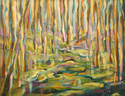Painting--Oil-Landscape�Spring Woods # 2�         