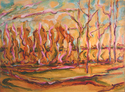 Painting--Oil-Landscape�Hedge Row #2�               