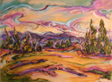 Painting--Oil-Landscape�High Meadow Spring�     