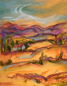 Painting--Oil-Landscape�Hill Farm #2�                   