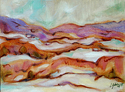 Painting--Oil-Landscape�Across the Ridge�            