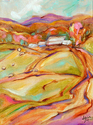 Painting--Oil-Landscape�Leslie�s Barns�                 