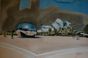 Painting--Watercolor-CityscapeCloud Gate, Chicago