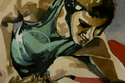 Painting--Watercolor-SportsWrestler, detail