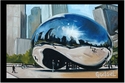Painting--Oil-CityscapeChicago Bean (detail)