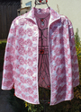hand dyed woman's cut work rose jacket size 10/12