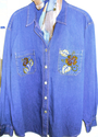 Ladies denim shirt size Large