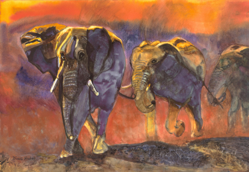 Tanzanian%20Elephant%20Stampede (large view)