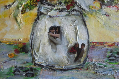 Painting-Portrait-Country Wedding Painting - Closeup 1