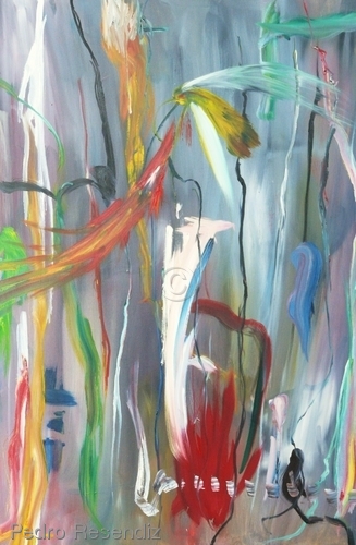 Painting-Abstract-Hummingbird