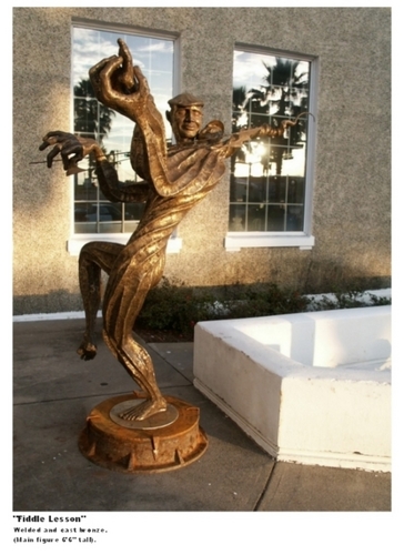 Sculpture-Expressionist-Fiddle Lesson