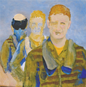 Painting--Acrylic-PortraitWarrior (Progression)