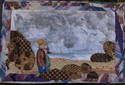 Fiber Art--Artquilt-SeascapeDad & I at the Beach