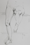 Drawing--Charcoal-FigurativeLeg Study 