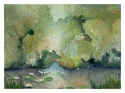 Painting--Watercolor-LandscapeThe Meeting Place